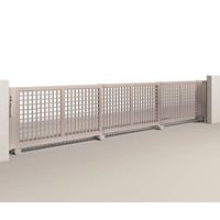 四国化成建材 スタックラインSA2型電動式 H1400 開口幅10500 アルミ 格子 片引き SA2F14EL-105SSC 1個（直送品）