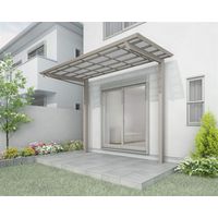 スマートトップ 間口2416 出幅5尺 耐荷重600N/m2 SC 熱線吸収ポリカーボネート(クリアマット) LSMTBE-K2515SC（直送品）