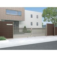 四国化成建材 BGAL型 W1000+3200 H1600 縦格子 親子開き レールタイプ BGAL-16L-4FSC 1個（直送品）