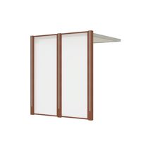 四国化成建材 エクサク ルーフ スクリーンセット 本体高さ2400 MB アルミ EXRN-SP3C-24MB 1個（直送品）