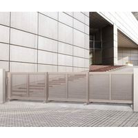 四国化成建材 スタックラインSA3型電動式 H1200 開口幅7000 アルミ パンチング 片引き SA3F12EL-7SSC 1個（直送品）