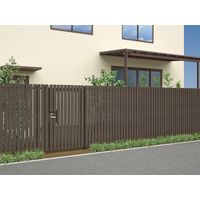 四国化成建材 アレグリアTL袖門扉2型 W1000 H1600 アルミ 縦格子 片開き レバーハンドル錠 AGS2L-O1016SSB 1個（直送品）