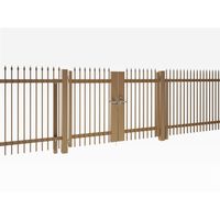 四国化成建材 EAM3型剣先タイプ W1000X2 H2000 縦格子(剣先タイプ) 両開き 打掛錠 EAM3T-UO1020WBZ 1個（直送品）