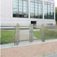 四国化成建材 EAM5型 W1000 H2000 縦格子 片開き 電気錠P仕様(パナソニック製対応) EAM5PL-I1020SSC 1個（直送品）