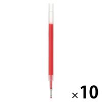 無印良品 替芯 さらさら描けるゲルインキボールペン 0.5mm 赤 1セット（1本×10） 良品計画