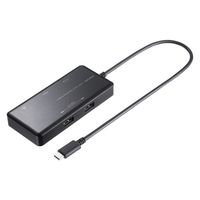 サンワサプライ USB Type-C ドッキングステーション USB-DKM7BK 1個（直送品）