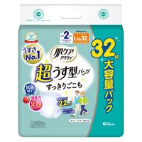 日本製紙クレシア 肌ケア アクティ超うす型パンツ すっきりごこち L-LL32枚 2回分吸収 1パック（32枚入）