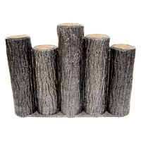 サンポリ 擬木 花壇縁石はなえ80 300乱 4996645104301 1セット(10個入)（直送品）