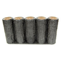 サンポリ 擬木 花壇縁石はなえ80 200 4996645103205 1セット(10個入)（直送品）