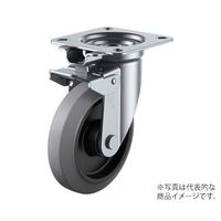 ユーエイ JK型キャスター 自在車(旋回固定式)プレート式 NRJK-150-G 1個 62-9776-19（直送品）