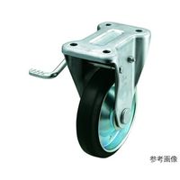 ユーエイ KB型キャスター 固定車プレート式(ストッパー付) WEKB-200(L) 1個 62-9776-72（直送品）