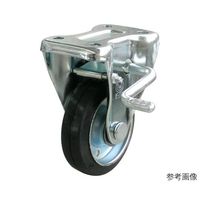 ユーエイ KB型キャスター 固定車プレート式(ストッパー付) WEKB-100(R) 1個 62-9776-73（直送品）