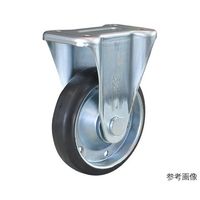 ユーエイ K型キャスター 固定車プレート式 径200mm 導電ゴム車輪(鋼板ホイル) WEK-200 1個 62-9777-26（直送品）