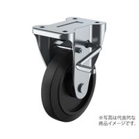 ユーエイ KB型キャスター 固定車プレート式(ストッパー付) NRKB-100(R) 1個 62-9788-68（直送品）