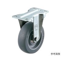 ユーエイ サイレンス型キャスター 固定車プレート式 ER-65ELSB(H83) 1個 62-9798-67（直送品）