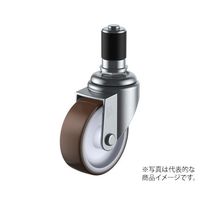 ユーエイ STF型キャスター 自在車ゴムパイプ差し込み式 STF-75UR 22 1個 62-9795-57（直送品）