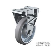 ユーエイ KB型キャスター 固定車プレート式(ストッパー付) WKB-100(R)-G 1個 62-9798-10（直送品）