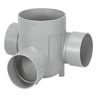 前澤化成工業 ビニマス 左右合流段差 M-WLS100-150 1個 64-5108-40（直送品）