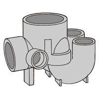 前澤化成工業 ビニマス起点2本 MX-UTKW100X50P-150 1個 64-5108-77（直送品）