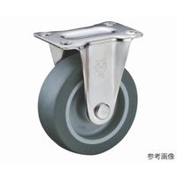 ユーエイ SUSーSR型キャスター 固定車プレート式 径50mm エラストマー車輪 SUS-SR-50EL 1個 62-9779-84（直送品）