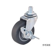 ユーエイ LTーS型キャスター 自在車ねじ込み式(ストッパー付) LT-65ELSW3/8 14 1個 62-9785-90（直送品）
