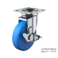 ユーエイ JーS型キャスター 自在車プレート式(ストッパー付) 径100mm MCナイロン車輪 MCBJ-100S 1個（直送品）