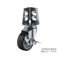 ユーエイ SAーS型キャスター 自在車アングル式(ストッパー付) SA-75NRS 1個 62-9789-73（直送品）