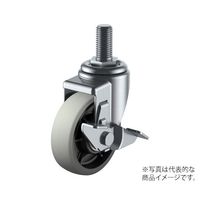 ユーエイ SJTーS型キャスター 自在車ねじ込み式(ストッパー付) SJT-100GUSM16 40 1個 62-9790-80（直送品）