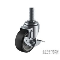 ユーエイ STーS型キャスター 自在車ねじ込み式(ストッパー付) ST-100NRBDSM16 40 1個 62-9791-90（直送品）