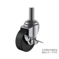 ユーエイ SUSーSTーS型キャスター 自在車ねじ込み式(ストッパー付) SUS-ST-65RHSM12 35 1個 62-9796-91（直送品）