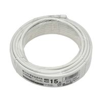 サン電子 同軸ケーブル 白 両端カット S4CALー15WP 1個（直送品）