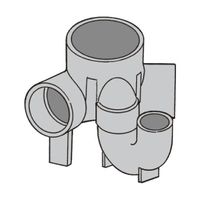 アズワン MーUT45L右100X75Pー150 ビニマス45度曲 64-5108-60 1個（直送品）
