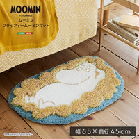 ホームテイスト フラッフィームーミンマット FLUFFY MAT 幅650×奥行450ｍm ブルー SH-26-FMM 1枚（直送品）