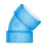 前澤化成工業 DV継手 DV45°エルボ 透明 DV45L40 1個 64-5115-90（直送品）