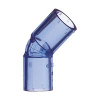 前澤化成工業 HI継手 HI45°エルボ 透明 25 HI45TL25 1個 64-5117-26（直送品）