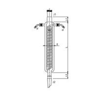 旭製作所 二重管 冷却器 ウォーターコネクター仕様 400mm SQGー24/40 3453-400W-4L-9 1個 64-9341-89（直送品）