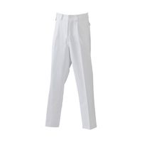 日の丸繊維 男性ズボン 綿100% ホワイト M 65-1702-68 1着（直送品）