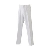 日の丸繊維 男性ズボン 帯電防止 ホワイト 4L 65-1702-95 1着（直送品）