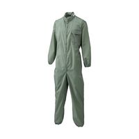 日の丸繊維 続服 フード付き 弱撥水加工 グレー L 65-1702-20 1着（直送品）