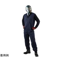 アズワン 続服ニットインナー(綿60%・ポリエステル40%) ネイビー LL 65-1703-17 1着（直送品）