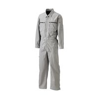 日の丸繊維 続服 (ポリエステル65%・綿35%) グレー S 65-1704-54 1着（直送品）
