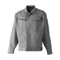 日の丸繊維 ブルゾン 綿100%(ブロークンツイル) グレー 5L 65-1705-24 1着（直送品）