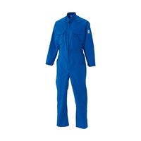 日の丸繊維 続服 (ポリエステル65%・綿35%) ブルー 4L 65-1706-22 1着（直送品）
