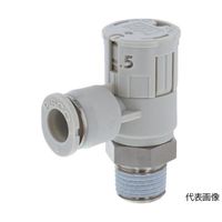 日本ピスコ スピードコントローラダイヤル付タイプ エルボ メーターアウト制御 流量:標準タイプ JSGC12-04AW 1個（直送品）