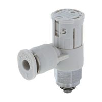 日本ピスコ スピードコントローラダイヤル付タイプ エルボ メーターアウト制御 流量:標準タイプ JSGC3-M3AW 1個（直送品）