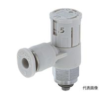 日本ピスコ スピードコントローラダイヤル付タイプ エルボ メーターアウト制御 流量:標準タイプ JSGC3-M5AW 1個（直送品）