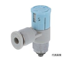 スピードコントローラダイヤル付タイプ エルボ メーターイン制御(低流量タイプ) φ3用 接続口径M5×0.8 JSGC3-M5BLW 1個（直送品）