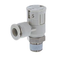 日本ピスコ スピードコントローラダイヤル付タイプ エルボ メーターアウト制御 流量:標準タイプ JSGC6-01AW 1個（直送品）