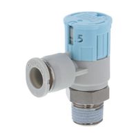 日本ピスコ スピードコントローラダイヤル付タイプ エルボ メーターイン制御 流量:標準タイプ JSGC6-01BW 1個（直送品）