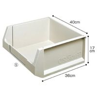 積水テクノ成型 ツールボックス 20リットル ライトグレー 61-364-7-5 1個 61-7335-05（直送品）